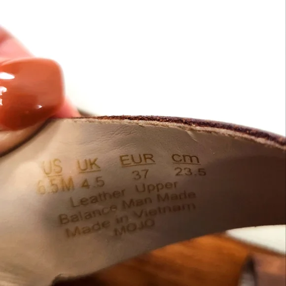 Franco Sarto Leather Sandals - Picture 5 of 5